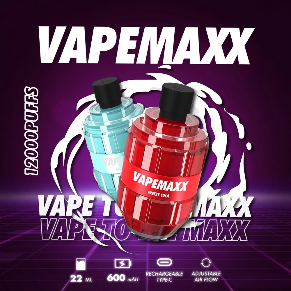 VAPE 12K Caja de Puffbar Maxx Vapes 12000 Puffs Lápiz desechable VAPE Big Smoking vapor cigarrillo electrónico