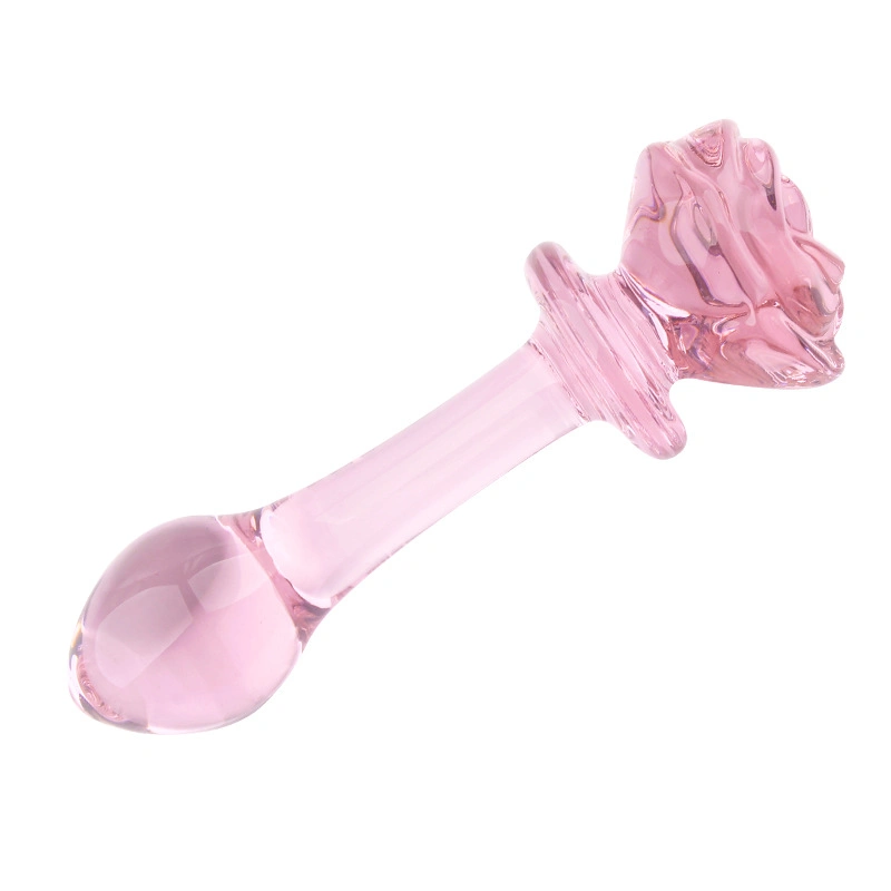 Other Sex Products Sextoy Tapon Sex Toy Rose Glass Plug Anal for Women