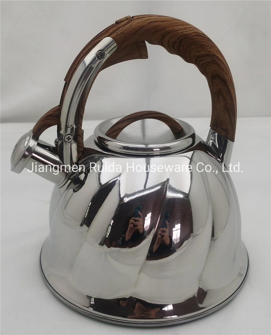 Manufacturer for 3.0L Stainless Steel Whistling Tea Kettle in Soft Touch Handles Teapot in Big Capacity