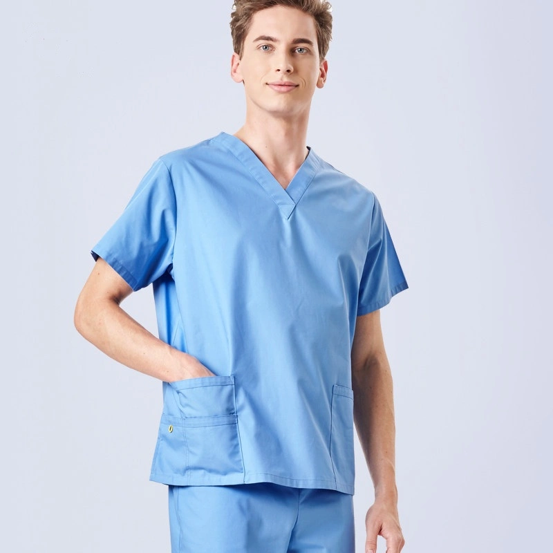 Medical Scrubs Reusable Split Suit for Nurse and Doctor Work Uniform