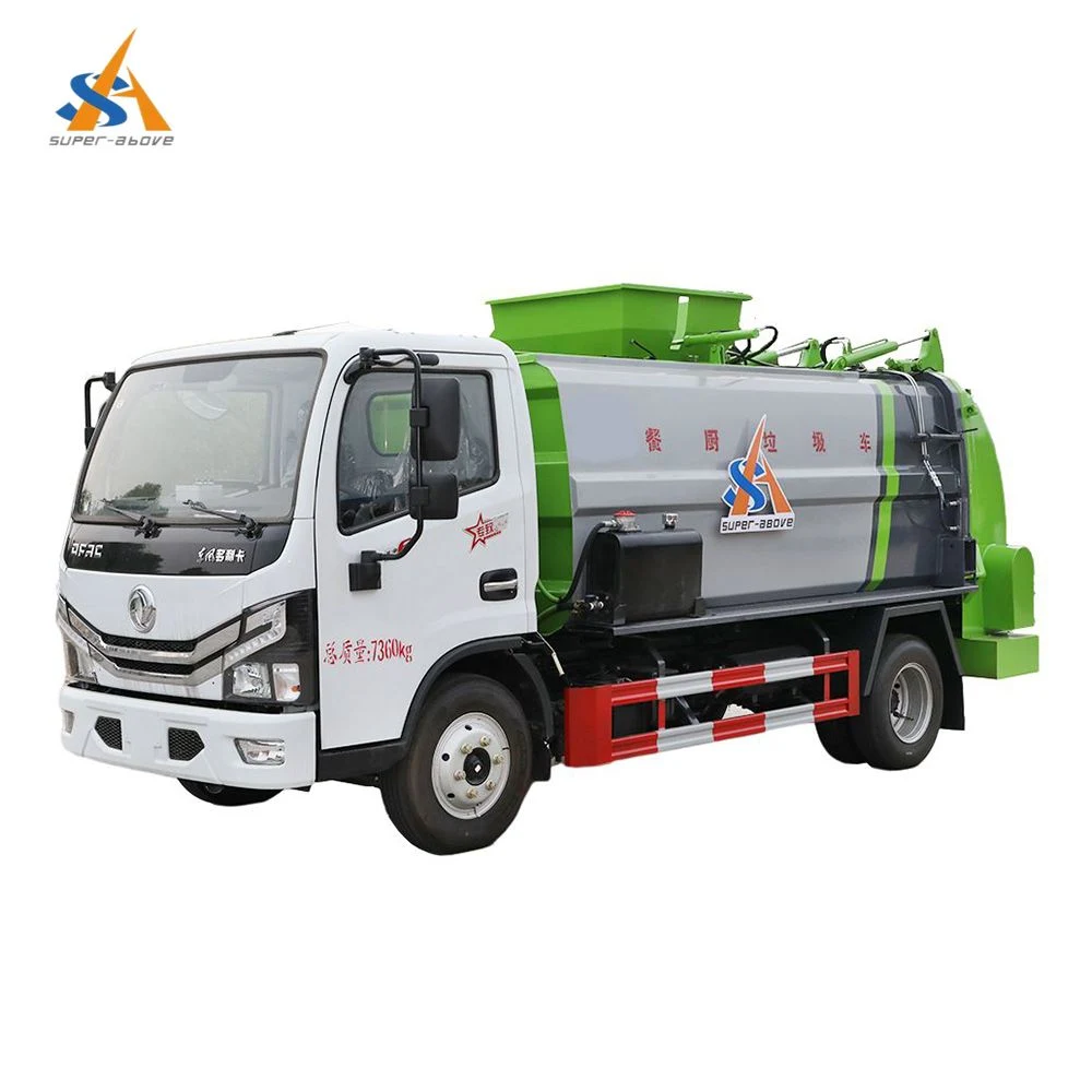 Super-Above Kitchen Garbage Collection Truck, Dongfeng 4X2 6X4 Type 10 Cubic Meters Tank Capacity Kitchen Refuse Truck, Garbage Collection Truck