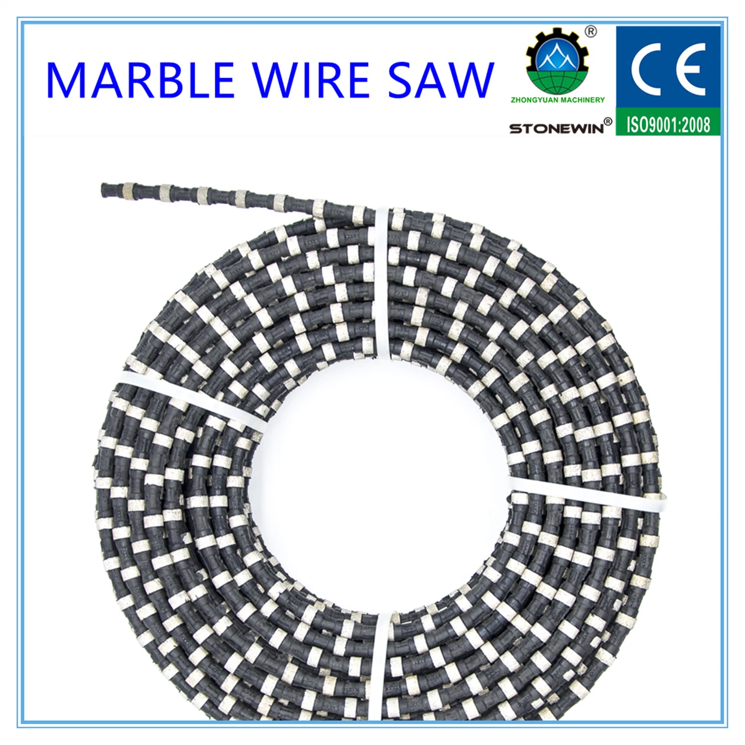 Spring Coating Marble Cutting Diamond Wire Saw for Quarry