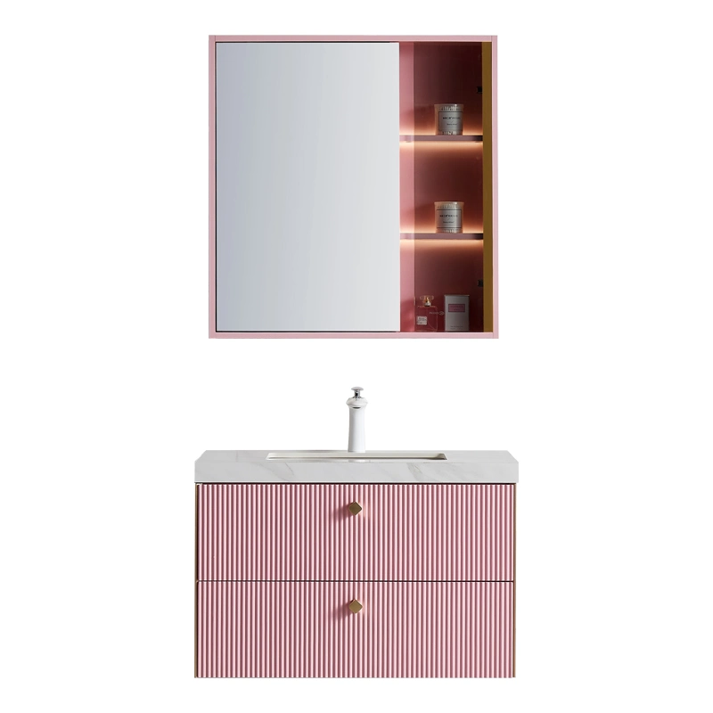 Modern Living Room Cabinets Luxury Pink Bathroom Cabinet Bathroom Vanity Set