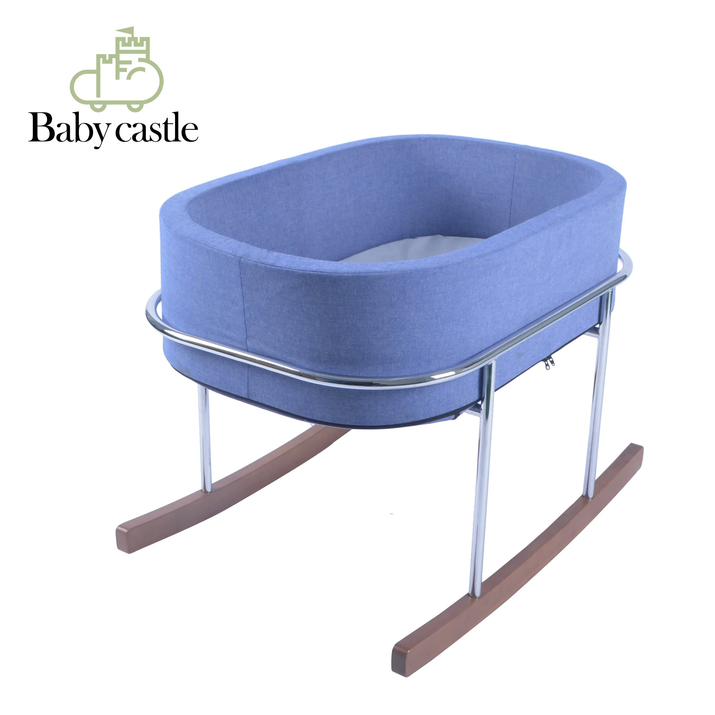 203# Nouveau lit bébé polyvalent à bascule lit bébé certificat CE Lit de base en bois