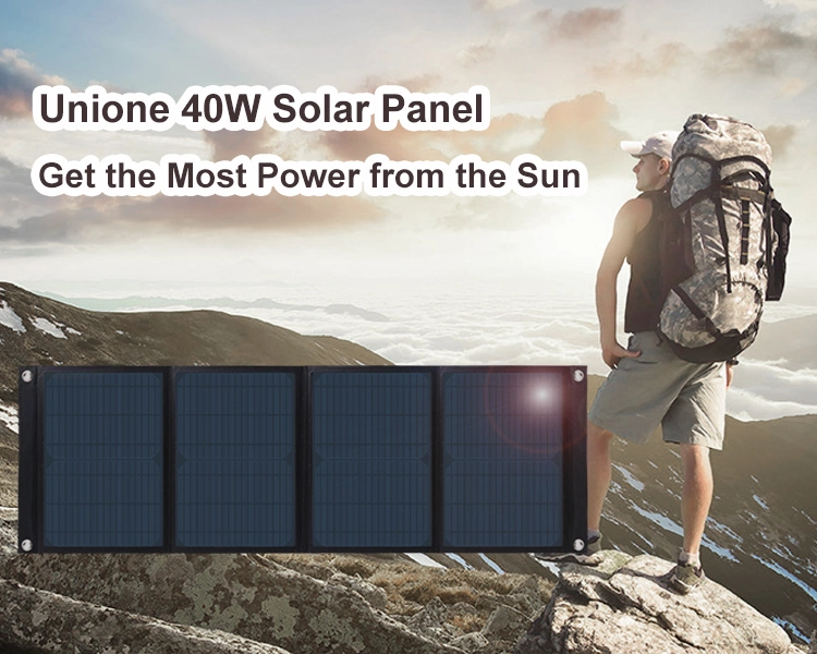 40W Foldable Solar Panel USB DC Portable Mobile Phone Car Battery Folding Charger Highest Quality