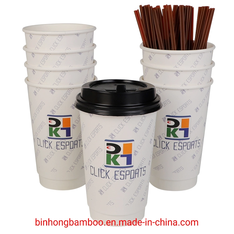 Wholesale/Supplier Custom Printed Disposable Coffee Paper Cup Sleeve Printing with Your Own Logo in 8oz/12oz/16oz/20oz/22oz