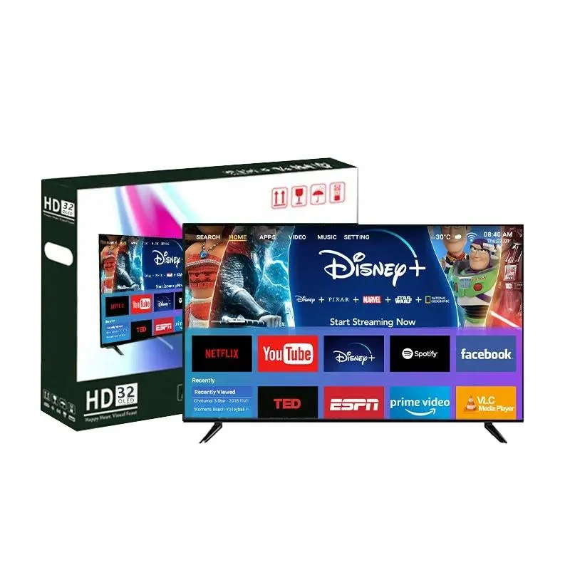 Fabricant OEM Prix usine télévision écran plat Smart TV 32 TV LCD et LED Android WiFi HD Televisores Inteligentes