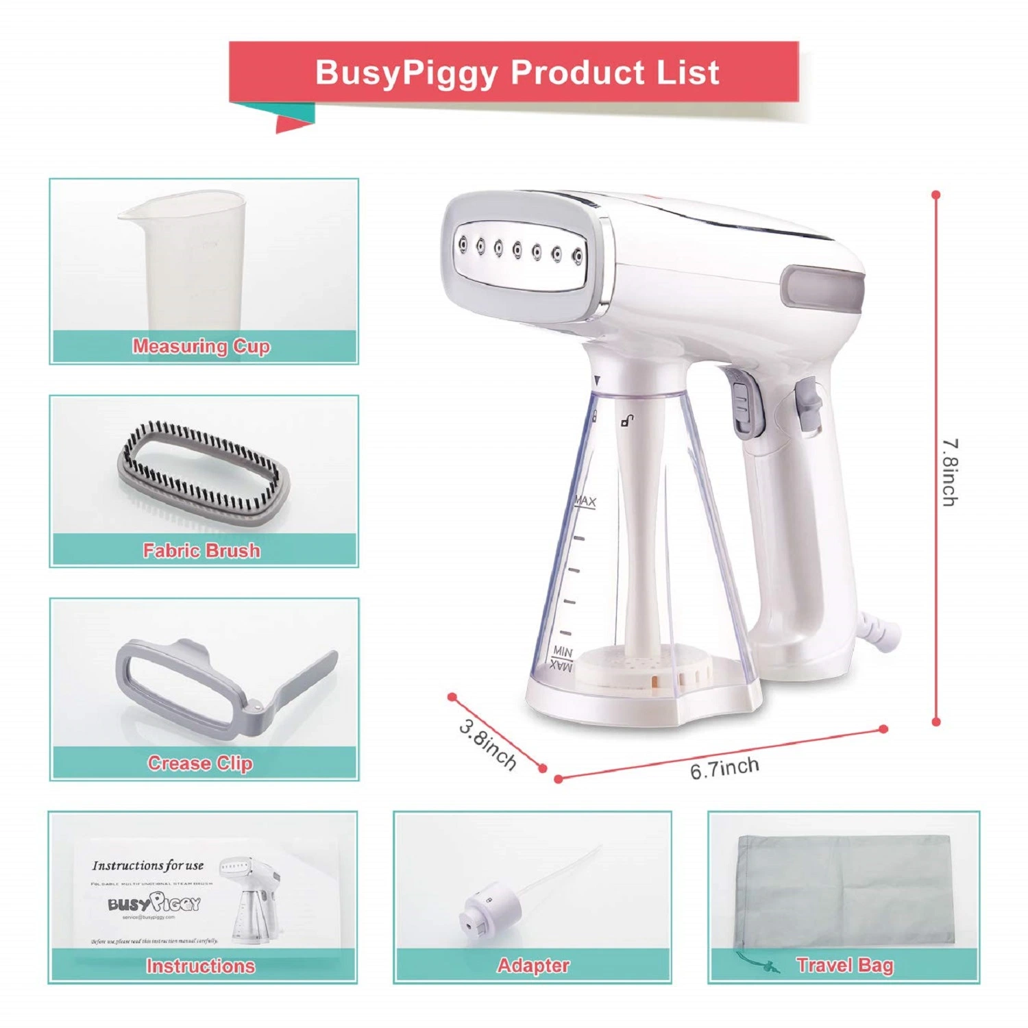 Suministros Electric Smart 2022 1200W Mini Plancha de vapor