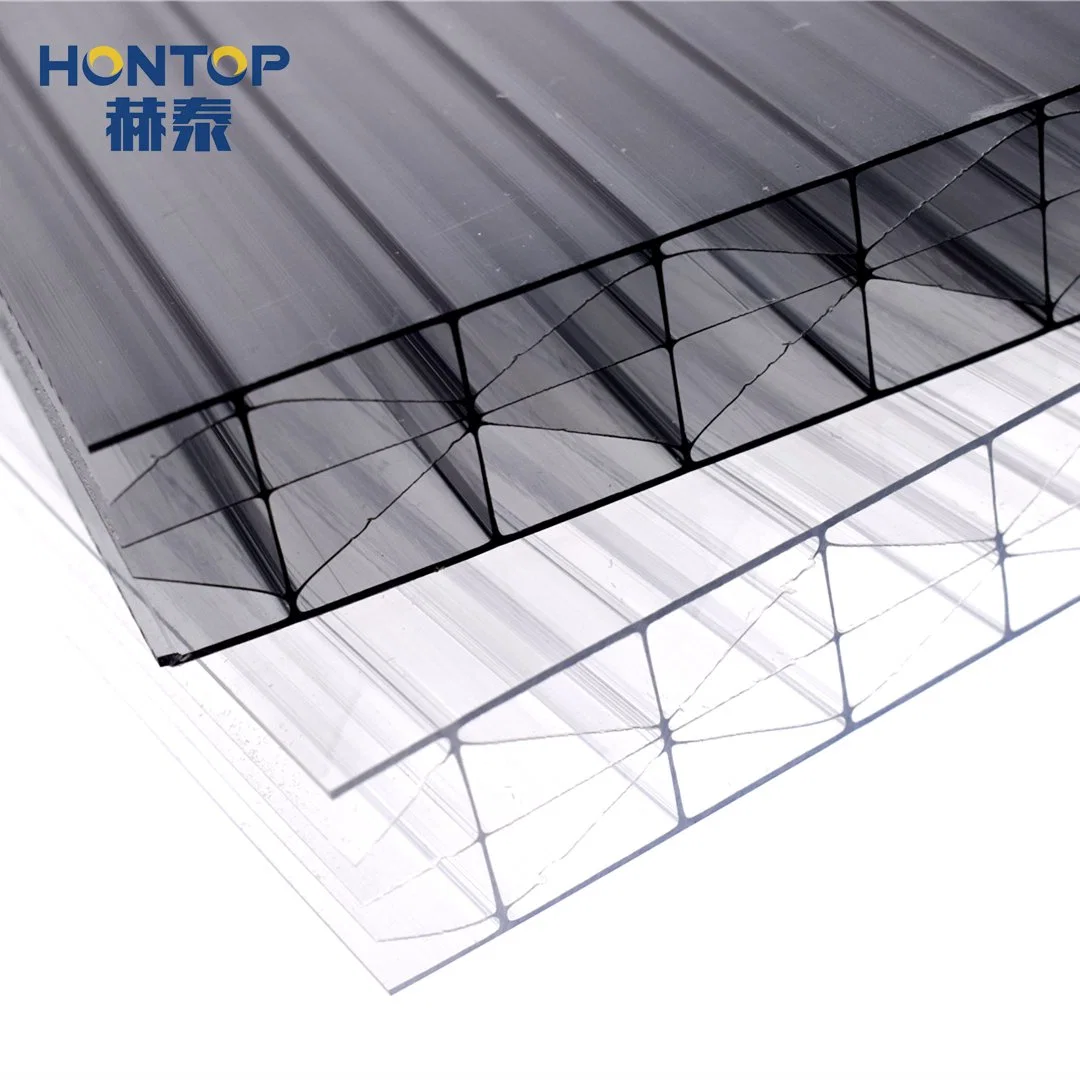 Fassade Policarbonato bunt transparent UV-Schutz PC Sunshine Roofing Polycarbonat Hohlblech-Platte Aus Kunststoff