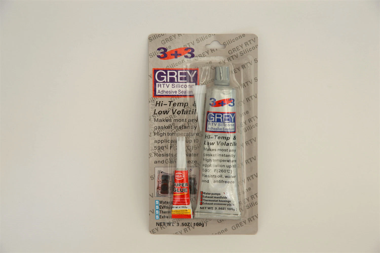 Fast Curing Silver Grey RTV Silicone Gasket Maker