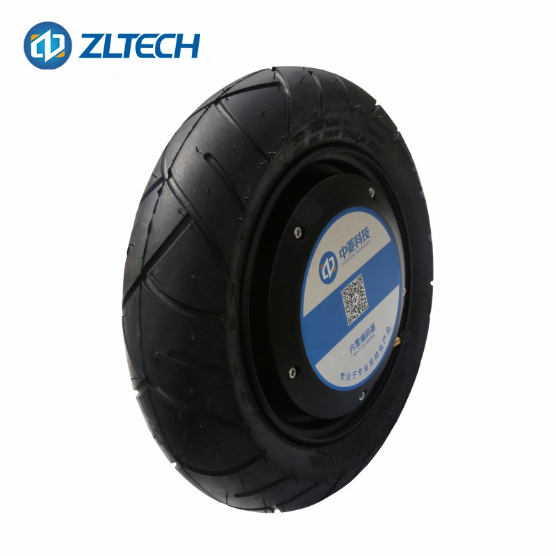 Zltech 13inch 800W 48V 200kg Load 200rpm Electric Brushless Agv Drive Wheel Hub Motor with 4096 Wire Optical Encoder