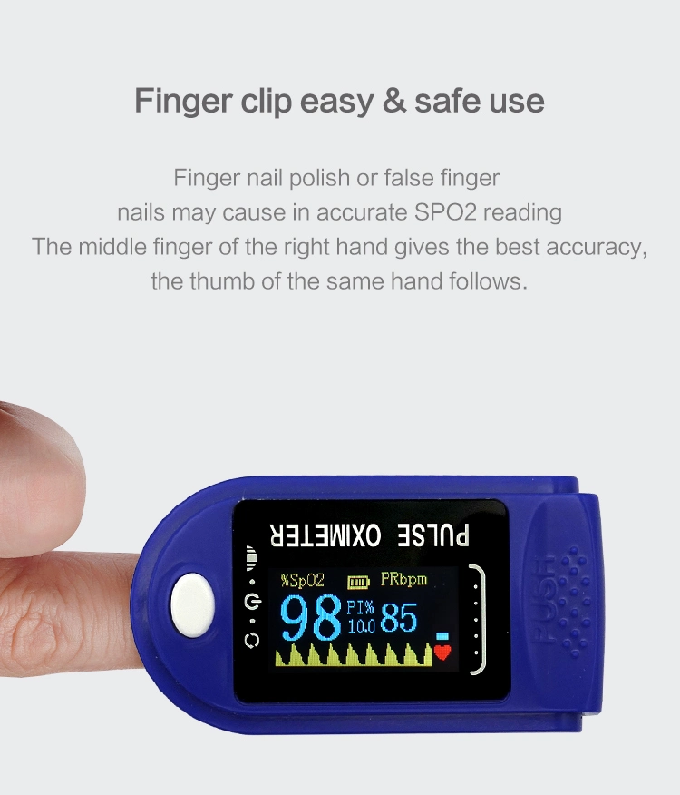 Original Factory Fingertip Pulse Sensor Oximeter OLED TFT LED Blood Fingertip Oximeter Digital CE ISO Approved Pulse Oximeter