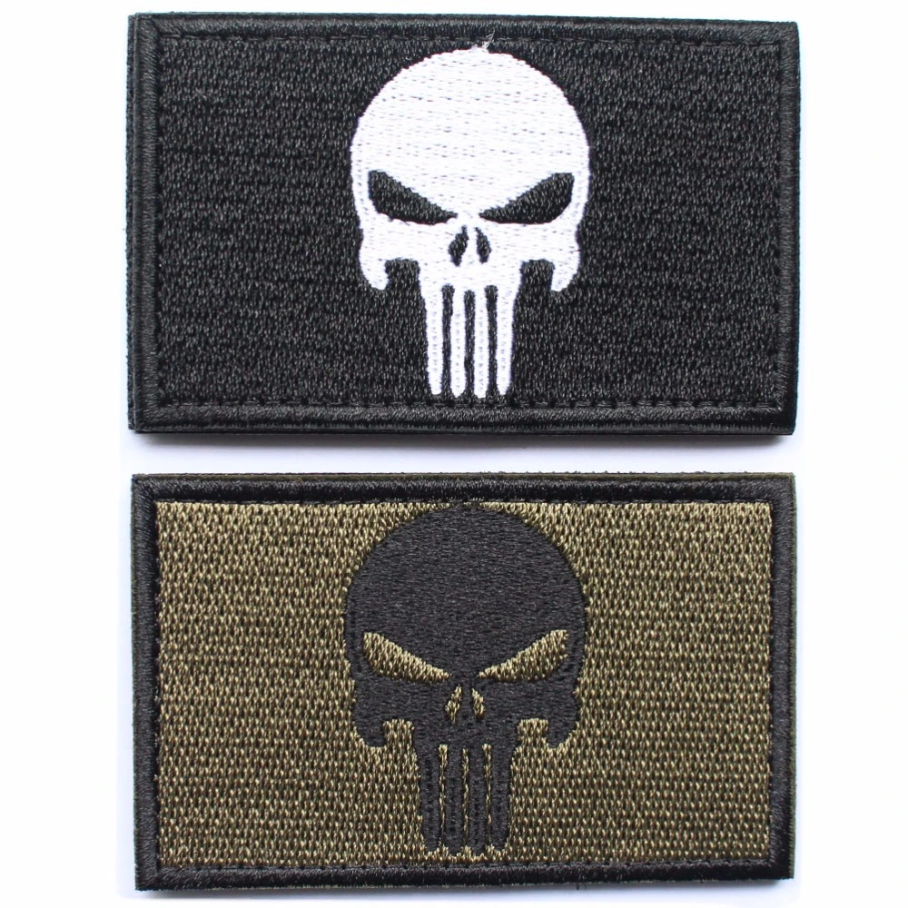 Custom Skull American USA bestickte Aufnäher