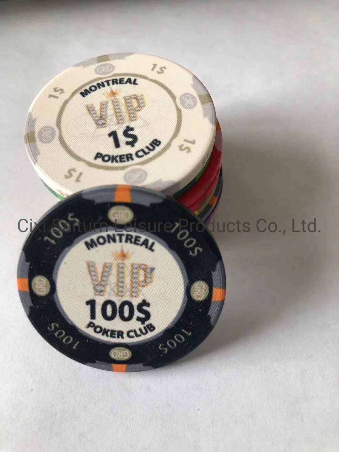 10g Ceramic Poker Chips OEM Design for Casino