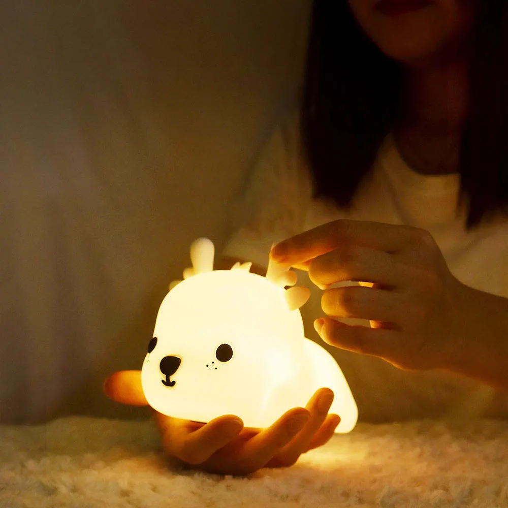 Luz LED recargable personalizables de la guardería de la luz de la noche lindo para la Lactancia Materna bebé personalizada Regalo Luz de noche