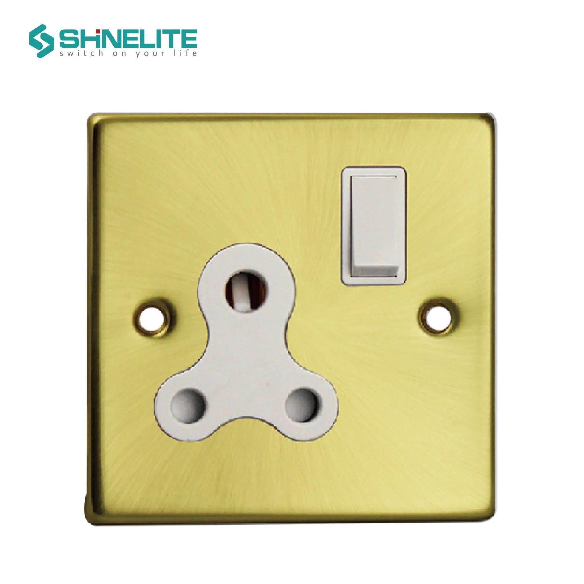 2 Gang 2 Way Stainless Steel Plate Light Switch OEM