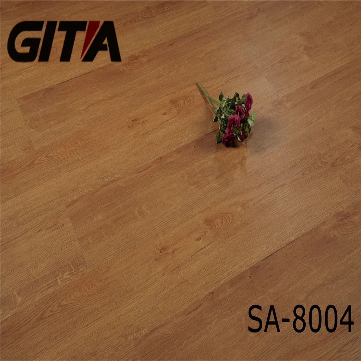 Gitia 4mm Thickness Natural Wood Design Vinyl Click Spc Flooring