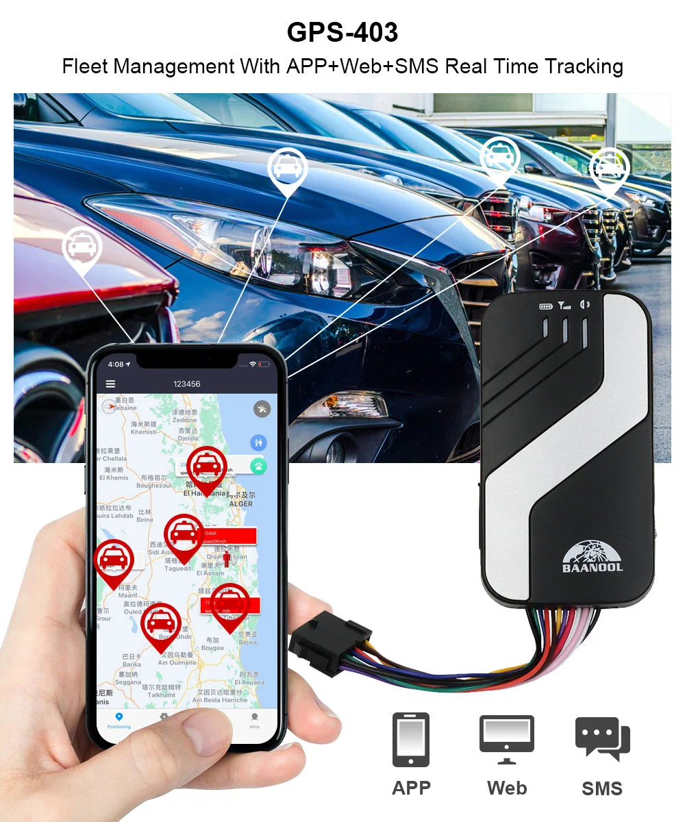 Coban 403A Mini 4G GPS Tracker GSM Tracking Device GPS تعقب أدوات التجسس الخاصة بمحدد مواقع الأجهزة مع حلول إنترنت الأشياء والبرامج