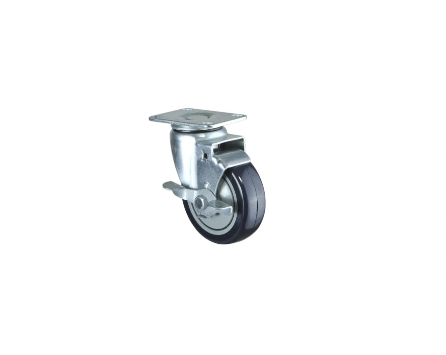 3inch Medium Duty Castor Polypropylene Wheels with Side Brake