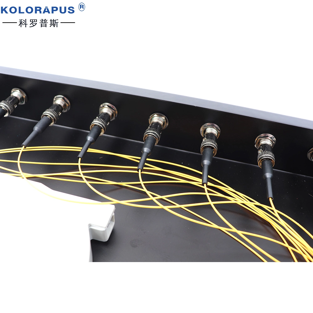 Bastidor de distribución de fibra óptica de 1U 12 puertos Kolorapus (caja de terminales) Tipo ST