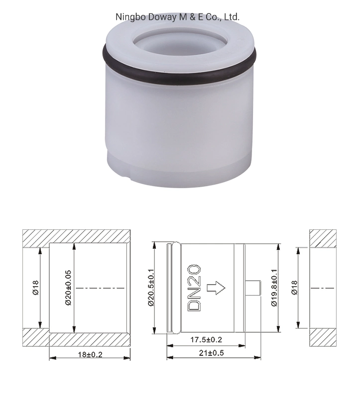 DN16 POM Spring Cartridge Check Valve