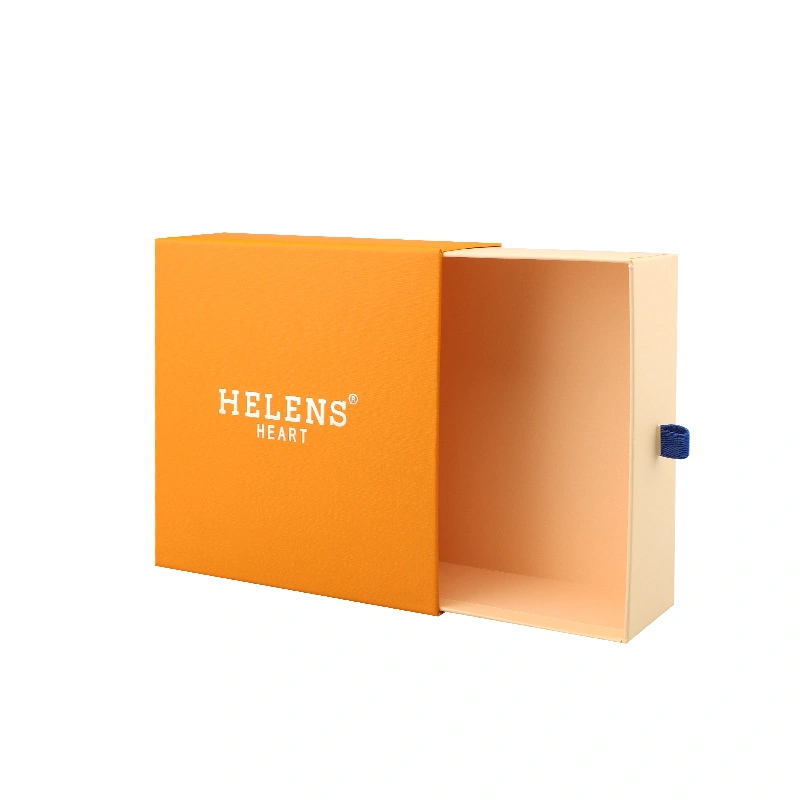 Top Grade Drawer Gift Box Carton Packaging Cardboard Boxes with Silk Ribbon for LED Spotlight