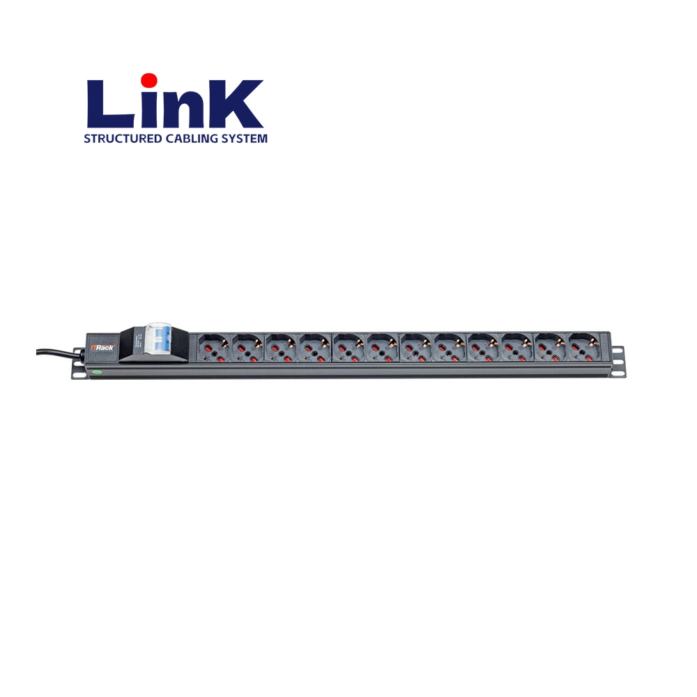 Basic Rack-Mounted PDU with 6/8/12 Surge-Protected Outlets and Circuit Breaker