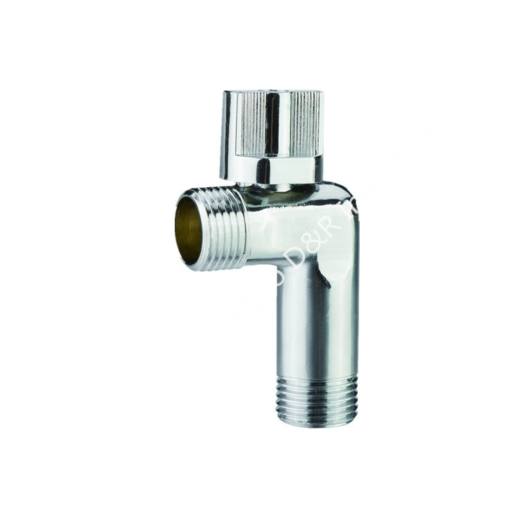 15mm Two-Way Male Female End Zinc Material Water Angle Stop Valve