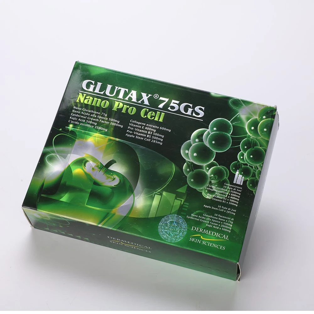 Blanchiment à l'aiguille Glutax 75GS Injection de glutathion réduit pour éclaircir la peau.