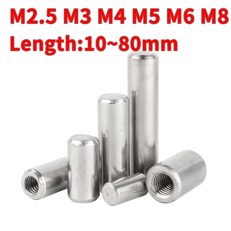 Factory Price 1/4'' Hardened Alloy Steel Thread Stainless Steel Dowel Pins