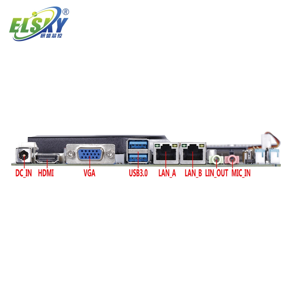 Elsky Multi LAN Motherboard Haswell 4th Gen Core i3 4005u LVDS EDP für 4K Displays RJ45 LAN DDR3 Max. 8g RAM RS232