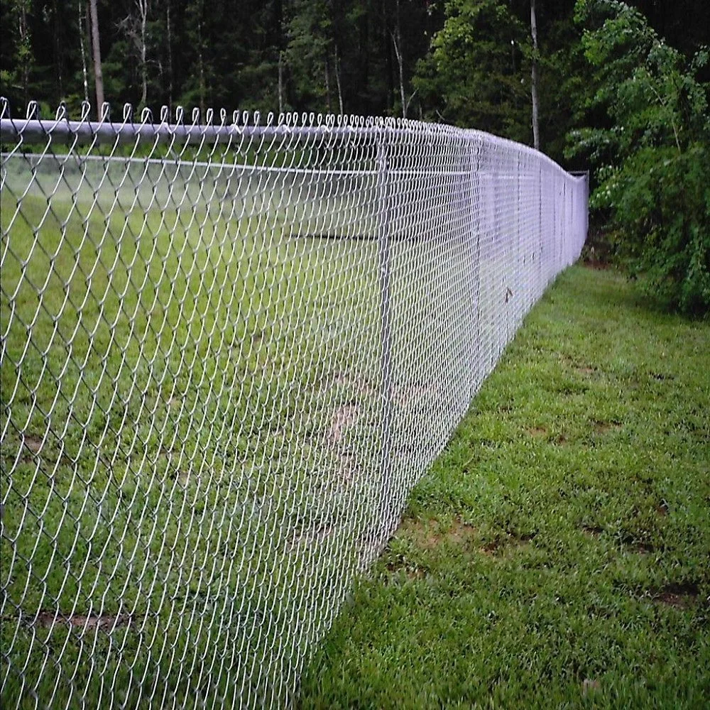 Galvanized / PVC Coated Chain Link Wire Mesh Fence