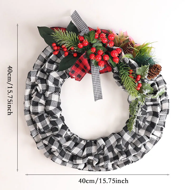 2023 Vente à chaud Noël couronne Décoration guirlande fleurs Luxe Noël Couronne