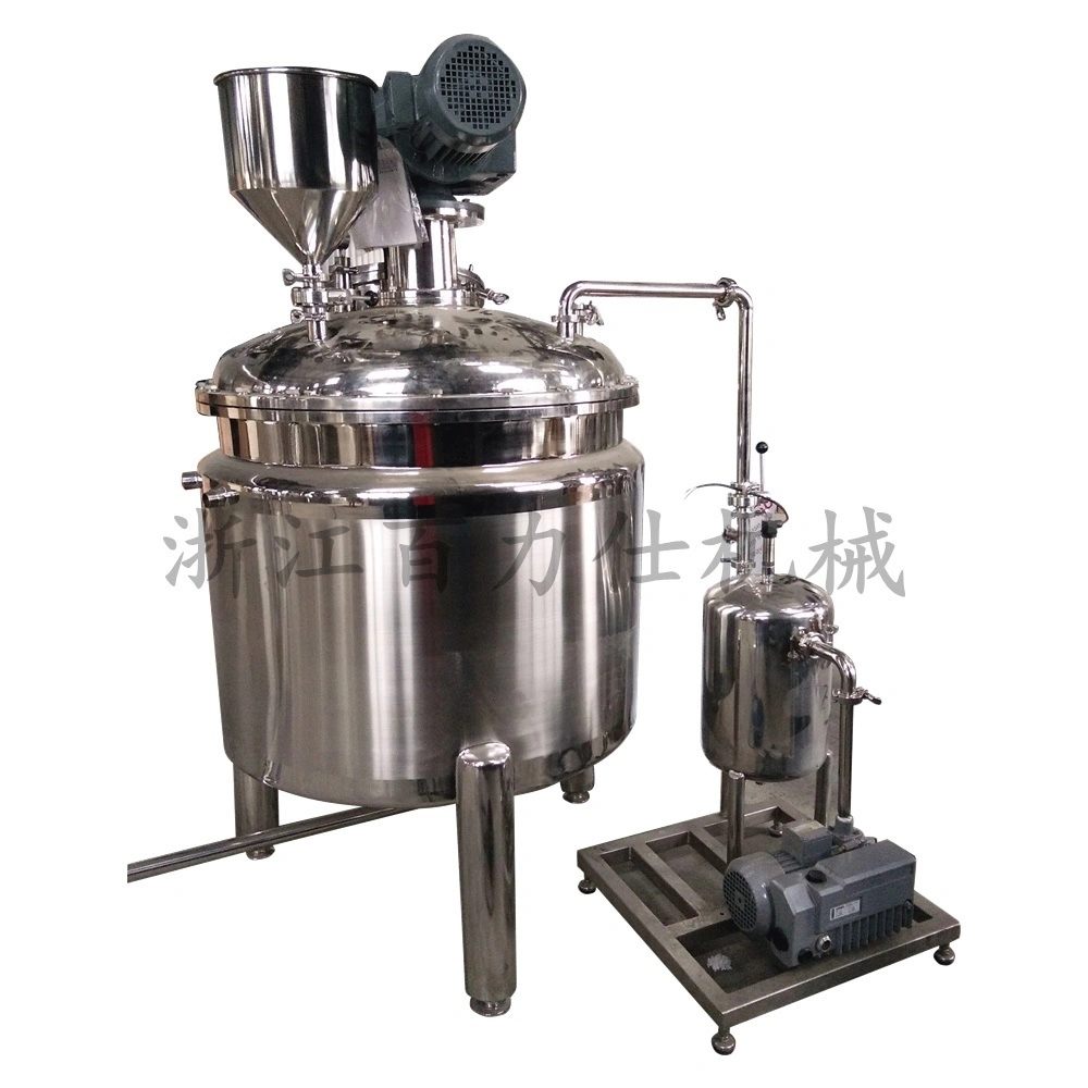 Steam Heating Vacuum Mixing Jacket Kettle for Juice Concentration