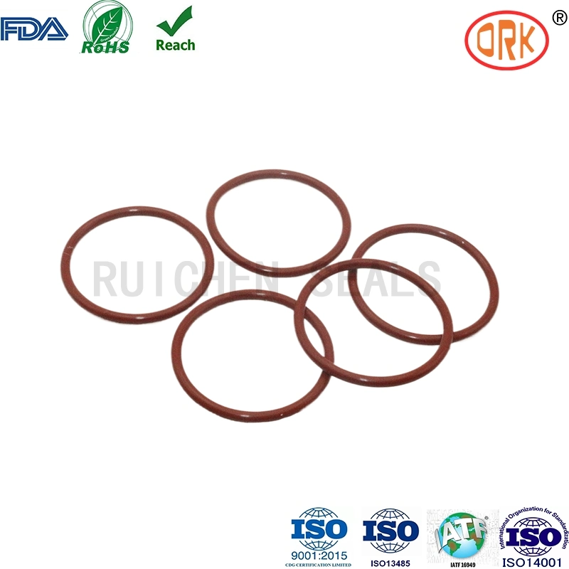 Food Grade FDA O Ring ASTM D2000 Silicone Good Elongation Flat O-Ring