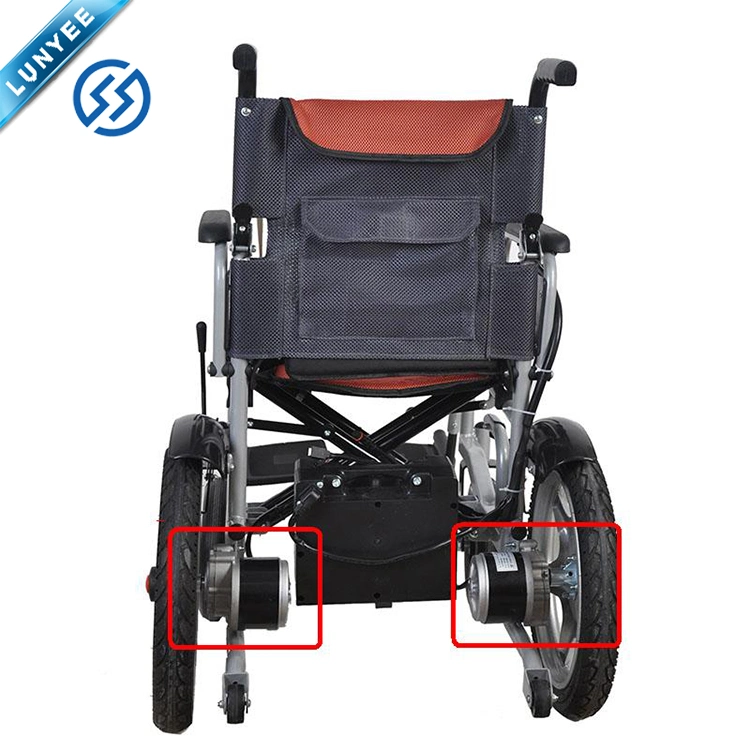 250W 24VCC/frein à main en fauteuil roulant électromagnétique moteur de brosse avec bride de l'anneau
