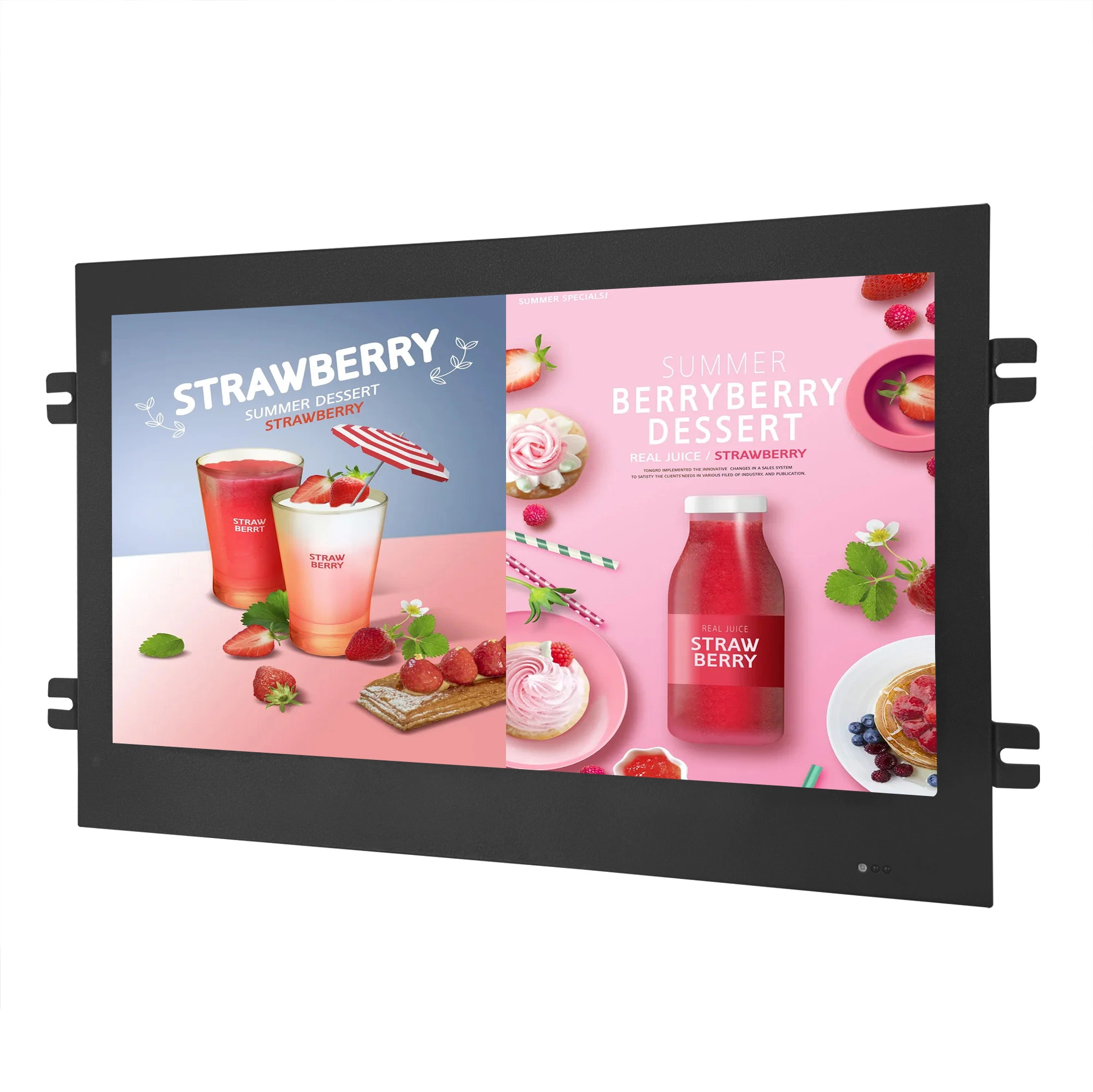 250 CD/M2 Brightness 13.3 Inch Touchscreen Open Frame Display with Tempered Glass