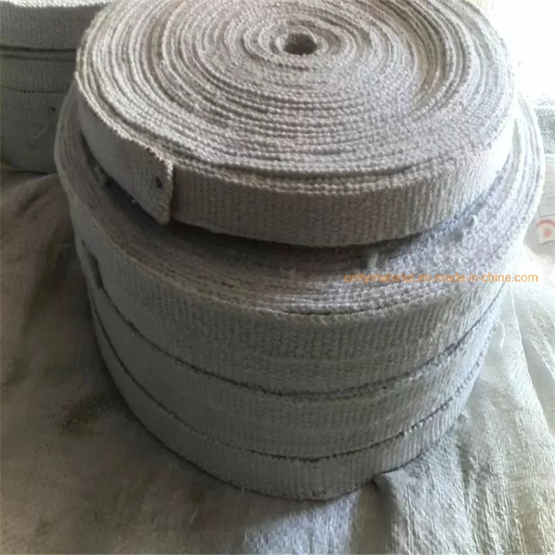 2mm 3mm 4mm Thick Industrial Oven 1000c Steam Pipe Thermal Insulation Ceramic Fiber Tape for Furnace Oven Kiln Fire Door Sealing with Mineral Fibre Wool