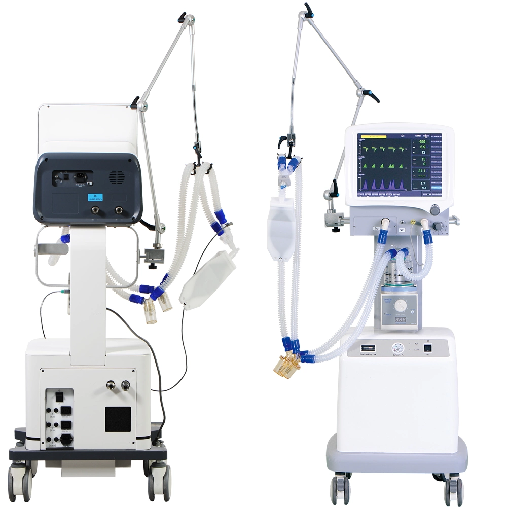 CE ISO zugelassene medizinische Geräte Krankenhaus Einsatz multifunktionale medizinische Intensivstation Ventilator