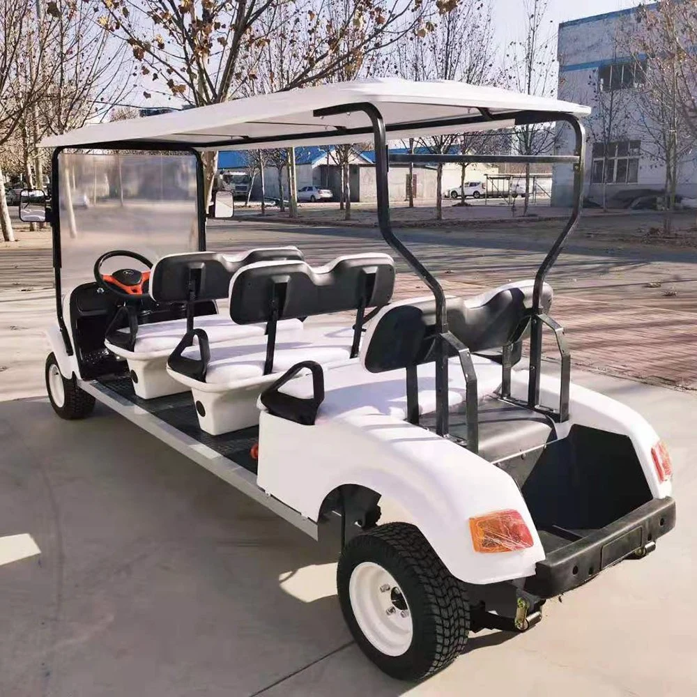 Chinese Made 4 Seater Electric Golf Carts Sightseeing Car with CE Certificates