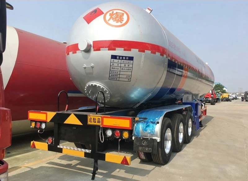 58000L Liquified Petroleum 30tons Air Suspension 58m3 58000 Litres LPG Propane Gas Tank Trailer