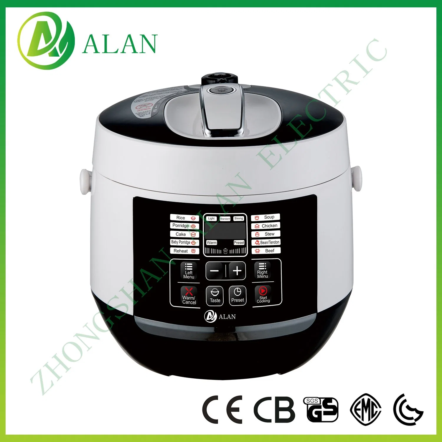 BEST Seller 6qt multifonction pression électrique riz Cooker 220V avec Panneau de commande tactile IMD