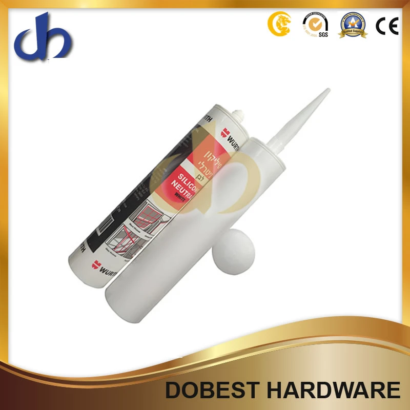 Offset 6 Colors Printing 300ml HDPE Silicone Sealant Packing Cartridge