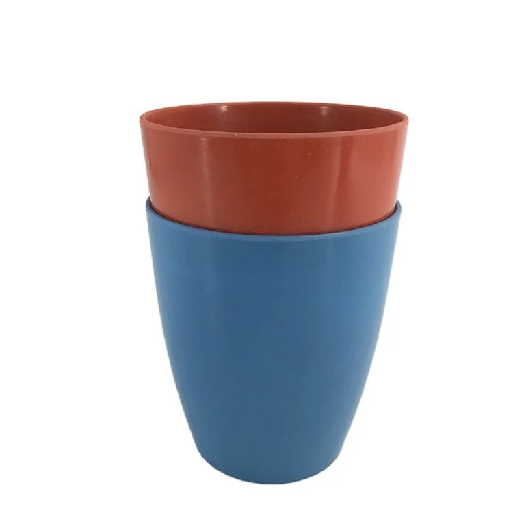 Customized Wholesale Biodegradable Bamboo Fiber Flower Plant Pot for Decoration