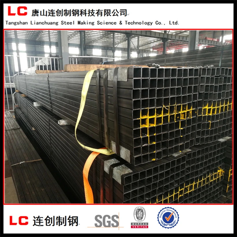 Common Carbon Black Hollow Section Pipe for Building