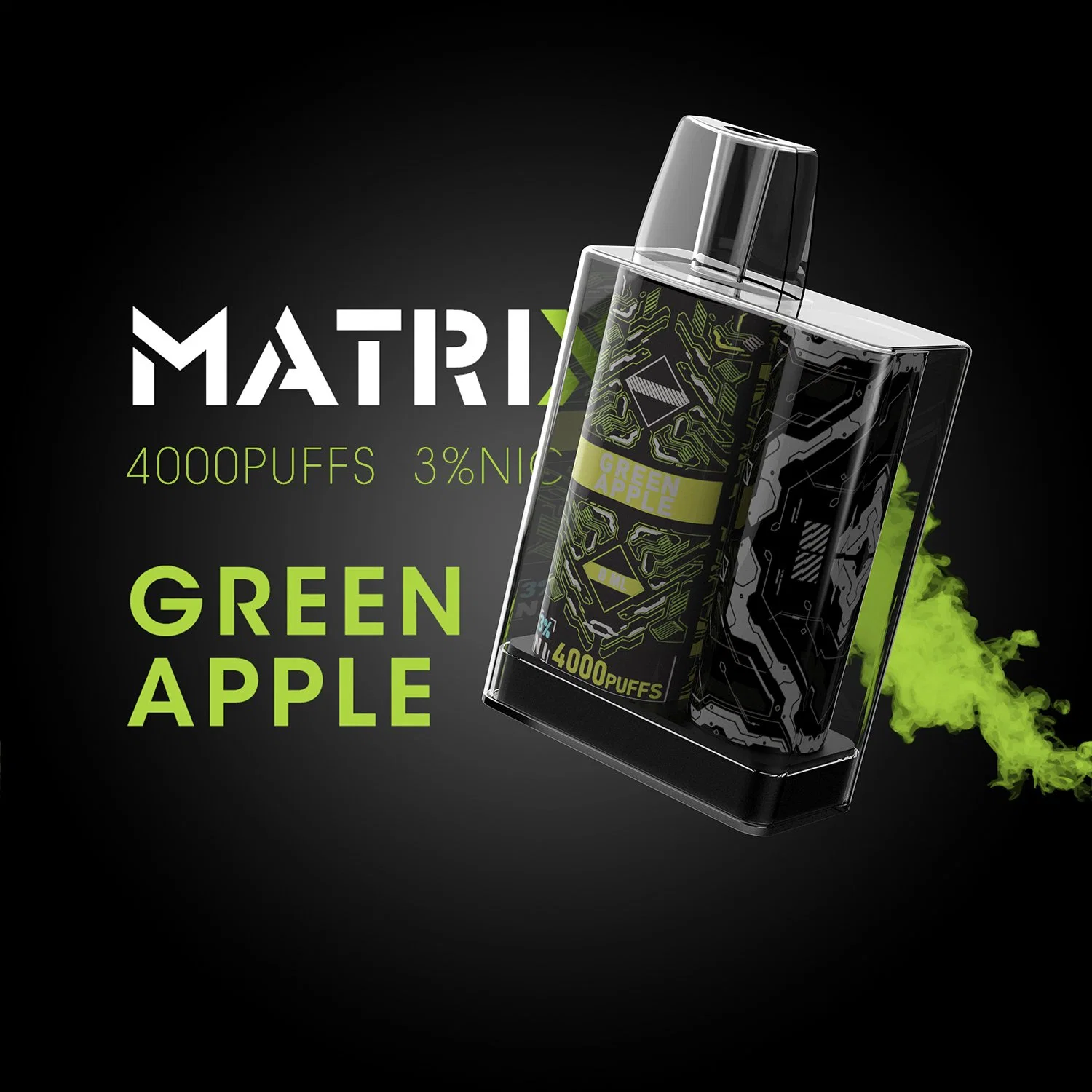 EKS Matrix 8ml 4000puffs Einweg-wiederaufladbare einstellbare Luftstrom OEM Custom Hersteller Großhandel/Lieferant Vape Elektronische Zigarette E-Zigarette vaper Wape