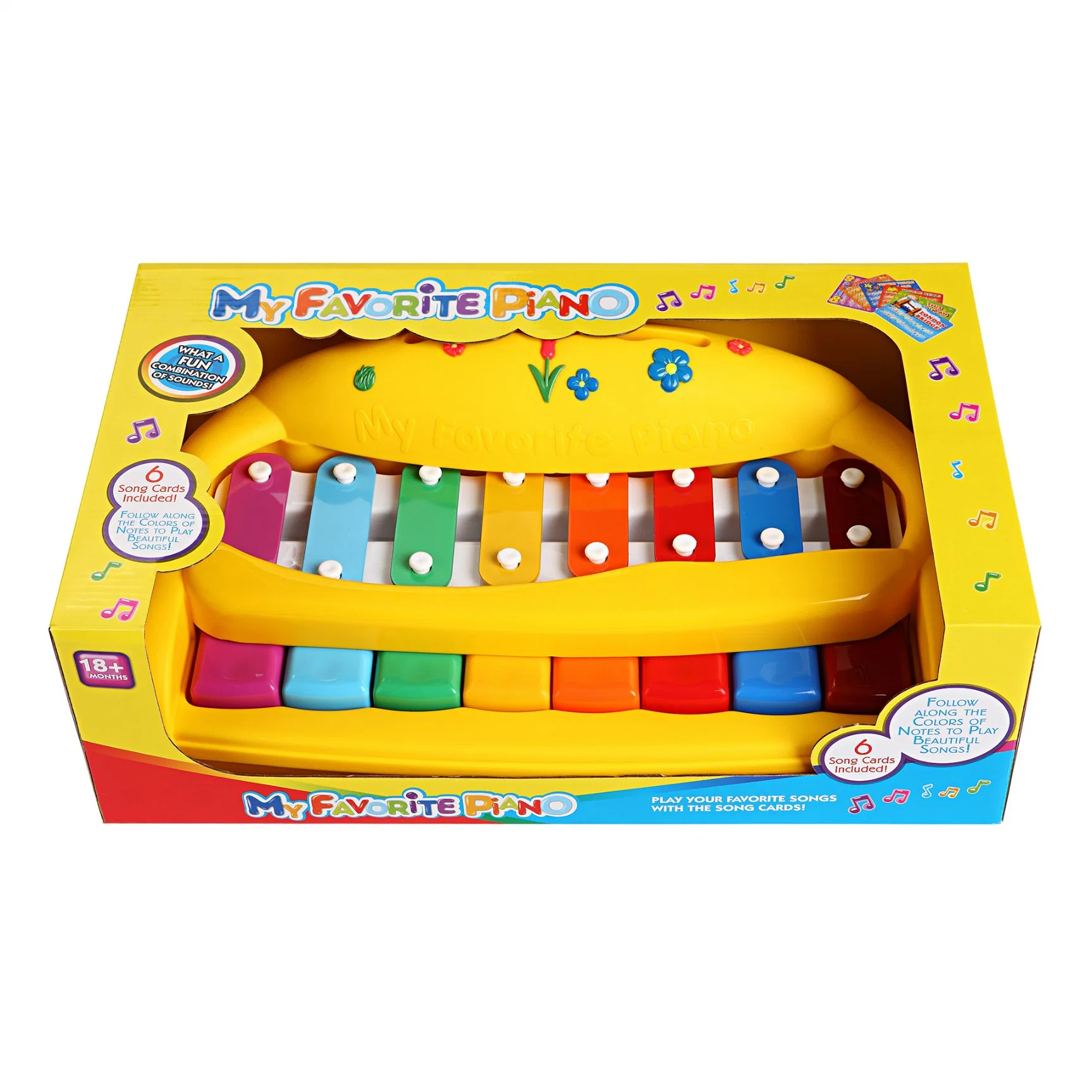 Juguetes de madera Puzzle-Playing percusión mano bebé recién nacido xilófono instrumentos musicales de la octava de la música de los niños Toy