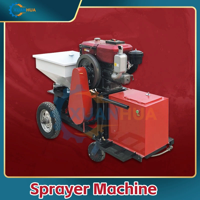 Mortar Automatic Emulsion Gypsum Motor Wet Screw Spraying Machine