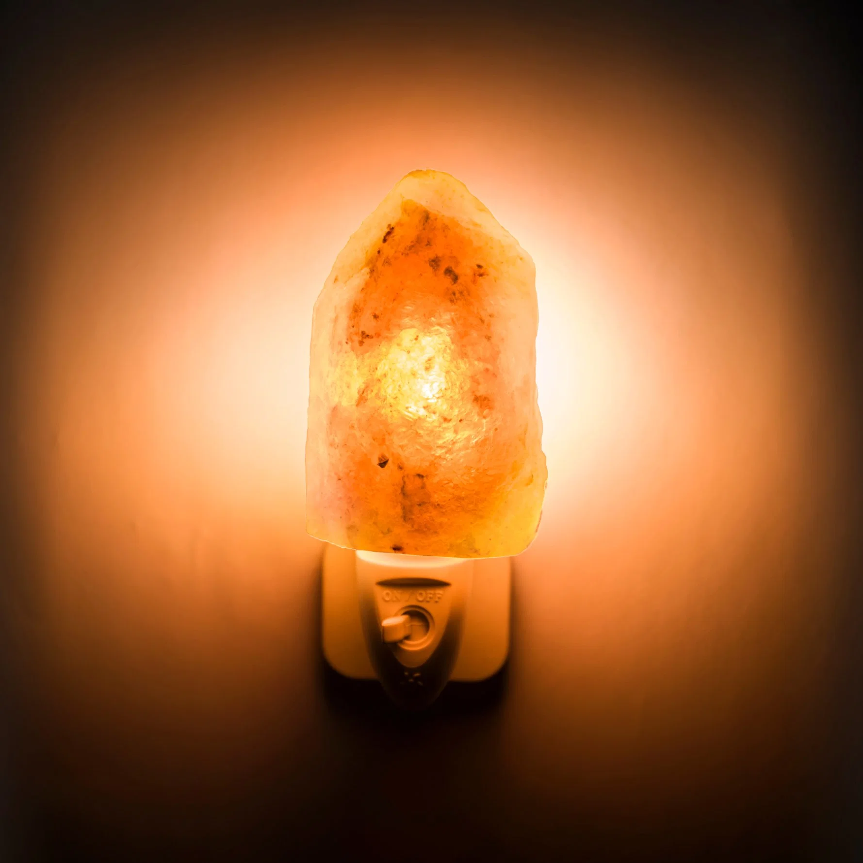 ETL Himalayan Crystal Salt Lamp Socket Rock Salt Night Light Wall Lamp