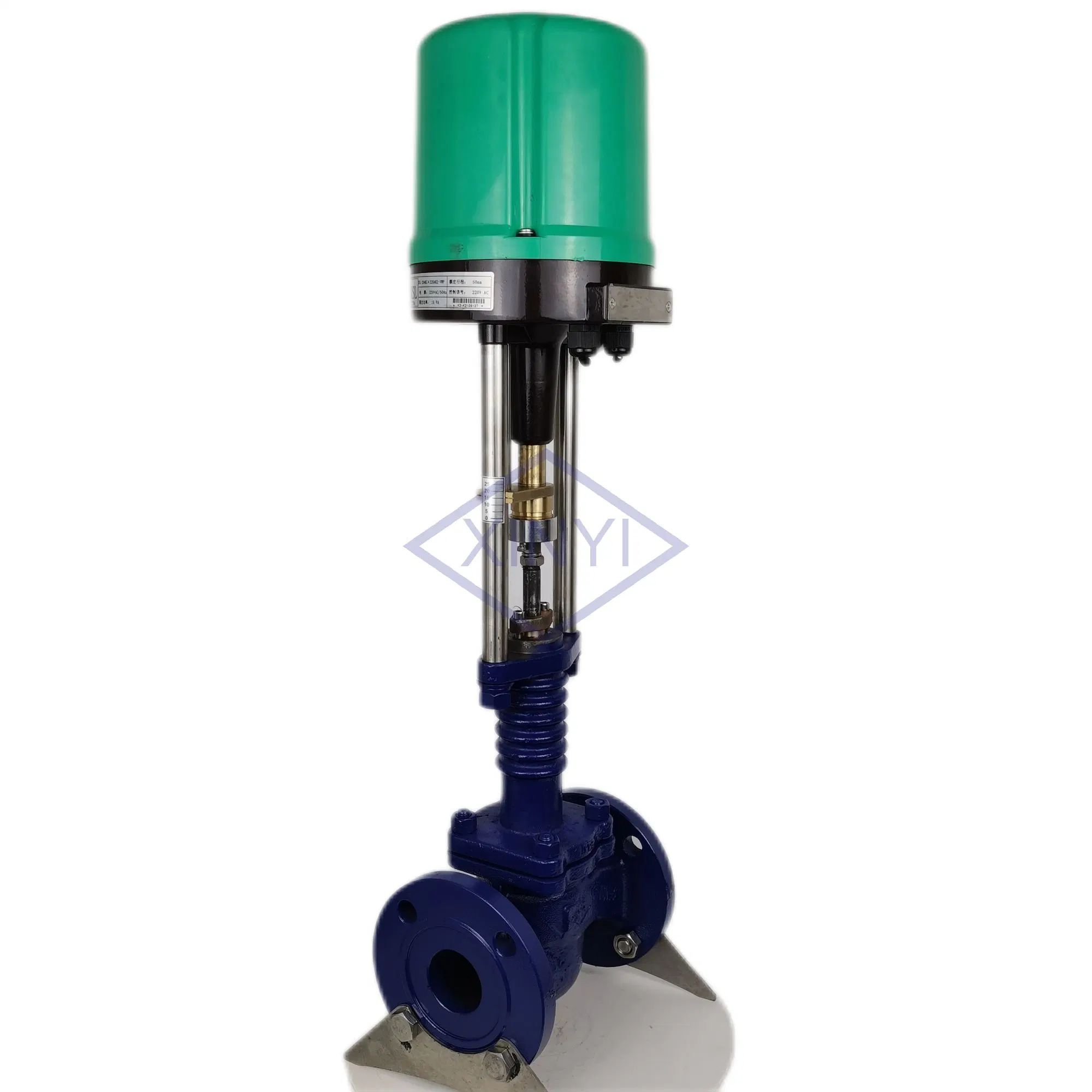 Pn40 DN50 4-8knm 4-20mA Control Industry Medium Pressure Steam Electric Drive Regulating Control Valve